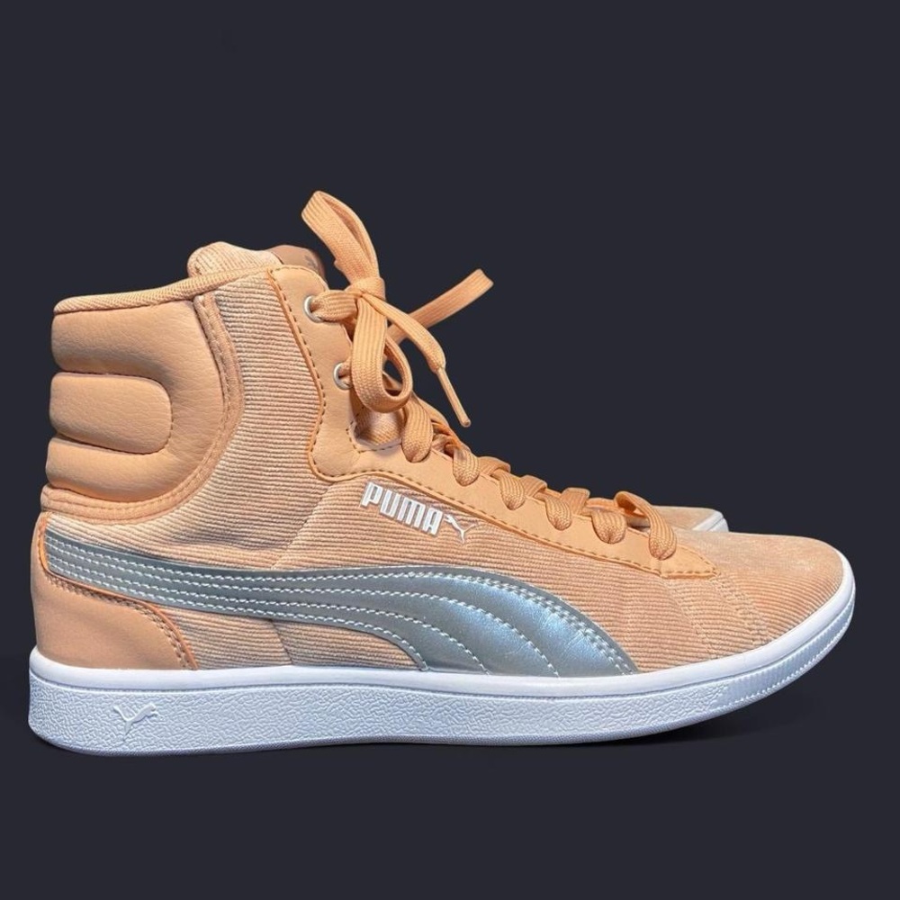 Puma High-Top Sneakers in peach and Silver